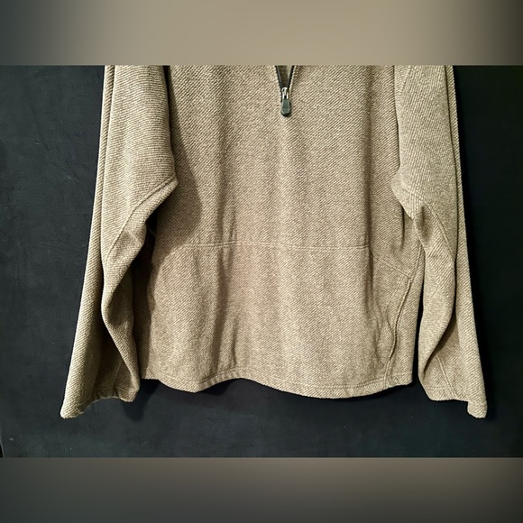 Men’s 10,000ft Above Sea Level- Quarter Zip Jacket - Size L Brown/Black - Picture 8 of 8